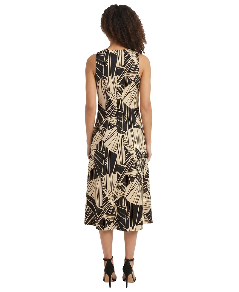 Maggy London Women's Sleeveless Midi Dress