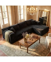 Famapy 106" Modular Sectional Sofa with Pillows