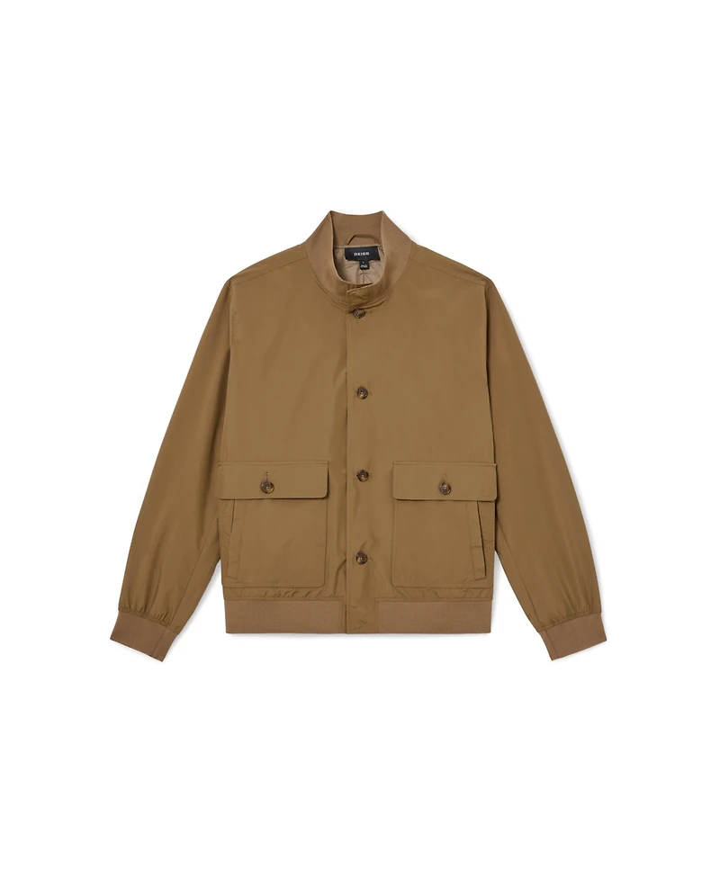 Reiss Men's Latent Button Through Technical Shorts Jacket