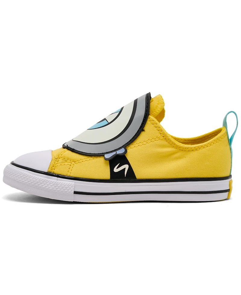 Converse Toddler Kids' Chuck Taylor All Star Minions EasyOn Ox Fastening Strap Lifestyle Sneakers from Finish Line