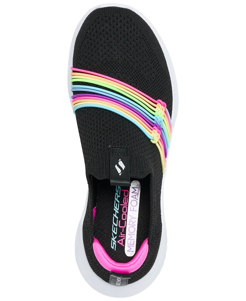 Skechers Little Girls Ultra Flex 3.0 - Rainbow Speed Lifestyle Sneakers from Finish Line