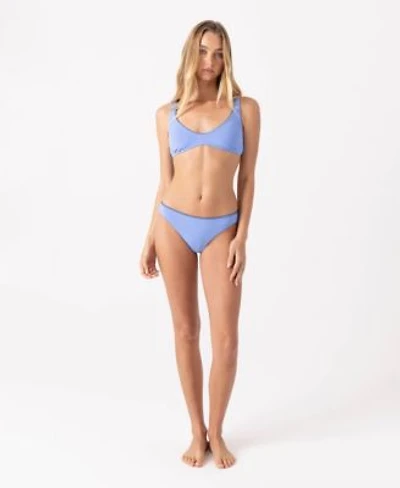 Roxy Womens Loop Me In Scoop Neck Bralette Top Full Coverage Swim Bottoms