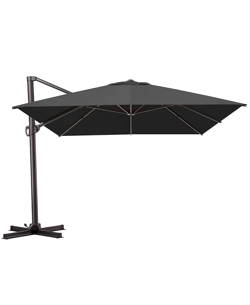Pellebant Outdoor Patio 10X13Feet Aluminum Cantilever Umbrella
