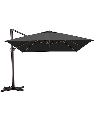 Pellebant Outdoor Patio 10X13Feet Aluminum Cantilever Umbrella