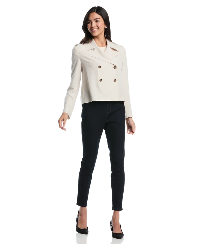 Rafaella Petite Long Sleeve Trench Jacket
