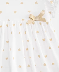 First Impressions Baby Girls' 0M-24M Heart-Print Skirted Sunsuit, Macy's Exclusive