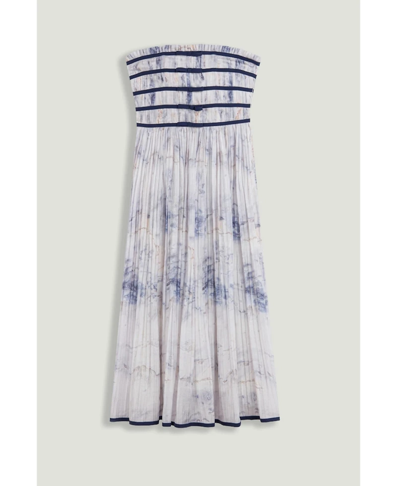 Nocturne Women's Bow Detail Strapless Midi Dress