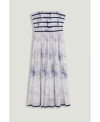 Nocturne Women's Bow Detail Strapless Midi Dress