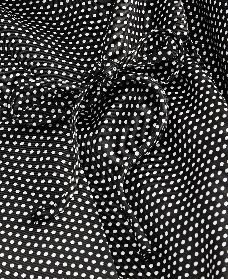 I.n.c. International Concepts Women's Long Sleeve Printed Wrap Top, Macy's Exclusive