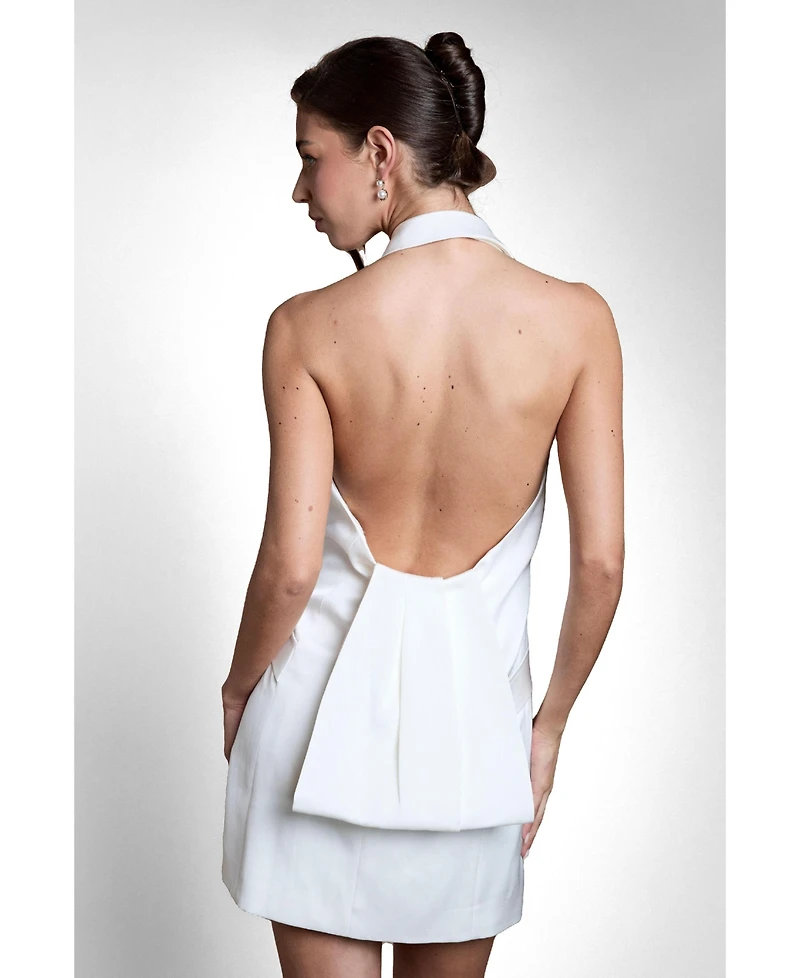 Coast Women's Halter-Neck Sleeveless Blazer Dress