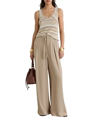 Reiss Women's Aimee Pull On Wide Leg Pants