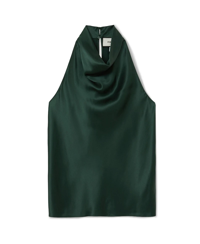 Reiss Women's Kory Cowl Neck Silk Top