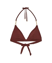 Reiss Women's Ruby Trim Detail Triangle Bikini Top