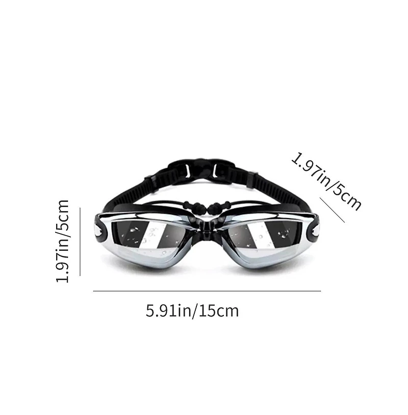 Cowin Swim Goggles Set Anti Fog No Leaking Uv Protection Wide View Hd Pc Mirror