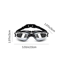 Cowin Swim Goggles Set Anti Fog No Leaking Uv Protection Wide View Hd Pc Mirror
