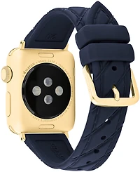Coach Women's Navy Silicone Apple Watch Strap 38mm, 40mm, 41mm