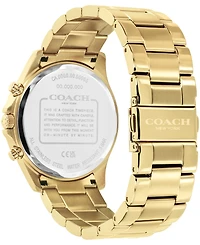 Coach Men's Oliver Gold-Tone Stainless Steel Bracelet Watch 41mm