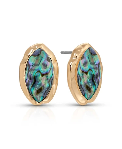 Ettika Abalone Luxe Mini Studs Earrings