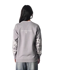 The Wild Collective Men's and Women's Gray Vegas Golden Knights Tie-Dye Double Collar Pullover Sweatshirt