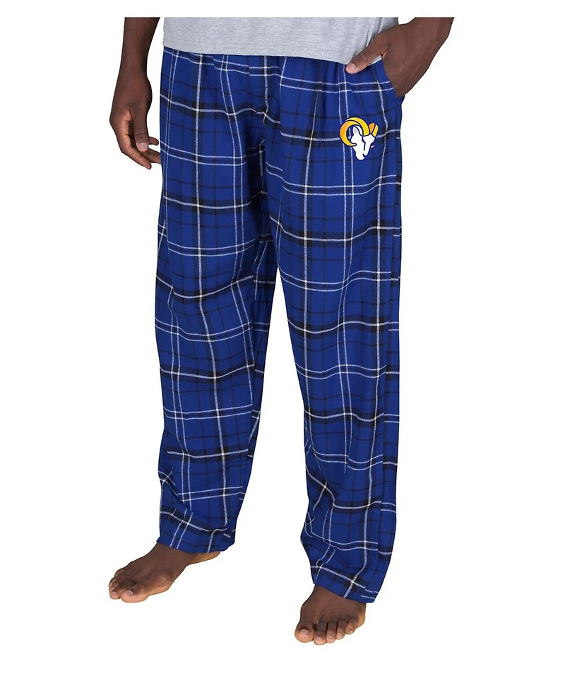 Concepts Sport Men's Royal Los Angeles Rams Ultimate Plaid Flannel Pants