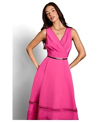 Coast Women's V-Neck Lace Midi Dress