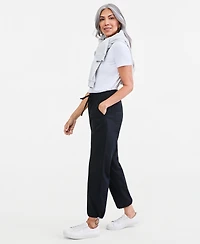Style & Co Petite Utility Bungee Crop Pull-On Pants, Macy's Exclusive