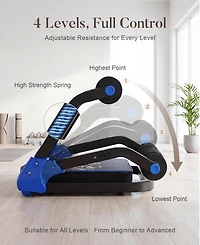 Hongge Foldable Ab Machine, At Home Workout Equipment, Adjustable Trainer Machine for Stomach Workout, Core with Resistance Bands