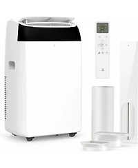 gaomon 14,000 Btu Portable Air Conditioner - Quiet 3-in-1 Ac, 3 Cooling Speeds, Auto Swing, Remote Control, Installation Kits, 24-Hour Timer