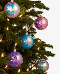 Holiday Lane Whimsy Set of 6 Shatterproof Disco Ball Ornaments, Macy's Exclusive