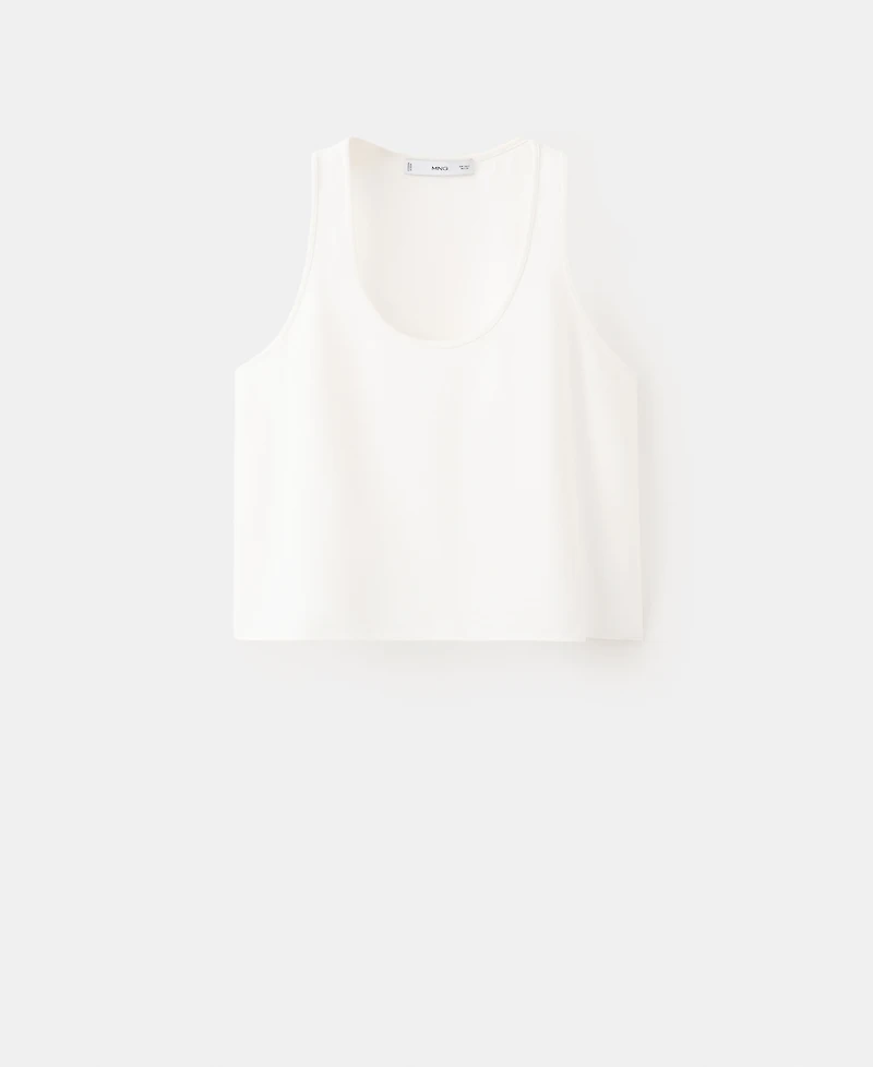 Mango Women's Flowy Crop Top