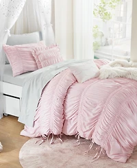 Intelligent Design Ivy Ruched Bow Tie 4-Piece Comforter Set, Twin/Twin Xl