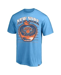 Profile Men's Blue New York Knicks Big & Tall Apple T-Shirt