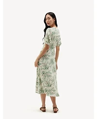 Hobbs London Women's Florentina V-Neck Midi Dress