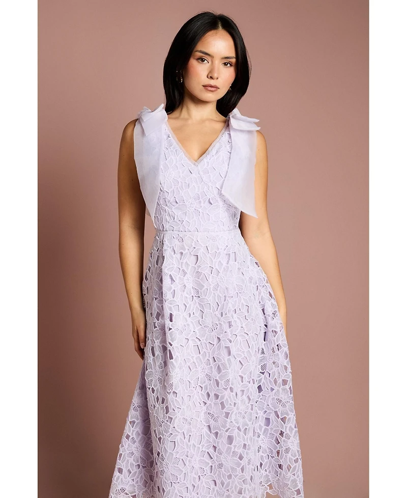 Coast Women's Bow Detail Sleeveless Midi Dress
