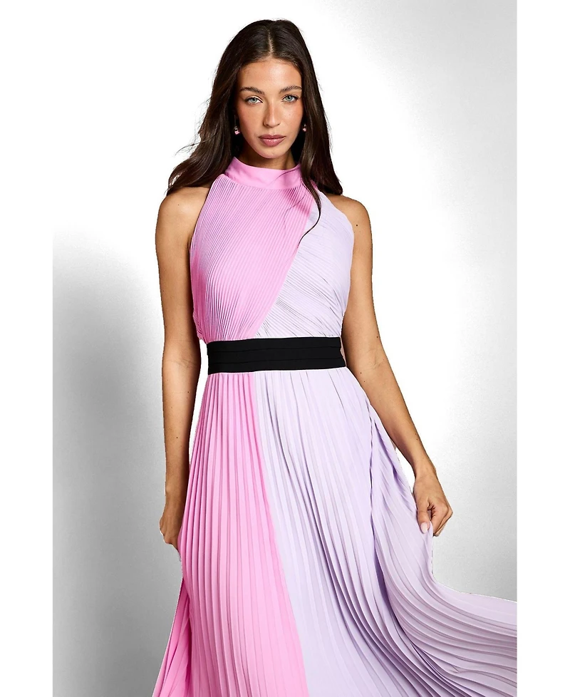 Coast Women's Fit and Flare High Neck Maxi Dress