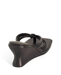 Therapy Australia Women's Leven Square Toe Thong Wedge Sandal
