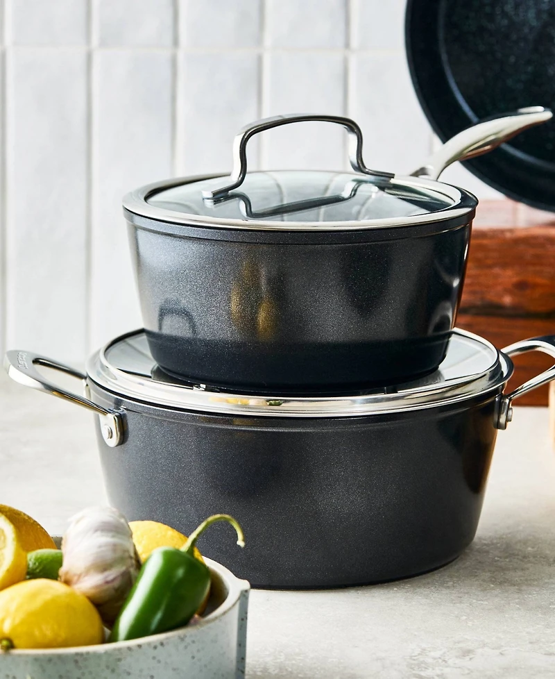 Cuisine::pro Green Stone Aluminum 9-Piece Cookware Set