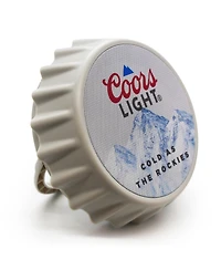 Coors Light Bluetooth Bottle Cap Speaker with Led Lights, Fm Radio, Kickstand, and Wall Mount