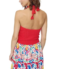 Central Park West Women's Junie Cabled Halter Top