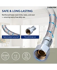 Everstein Bathroom Faucet with Drain Assembly, Single Handle Sink