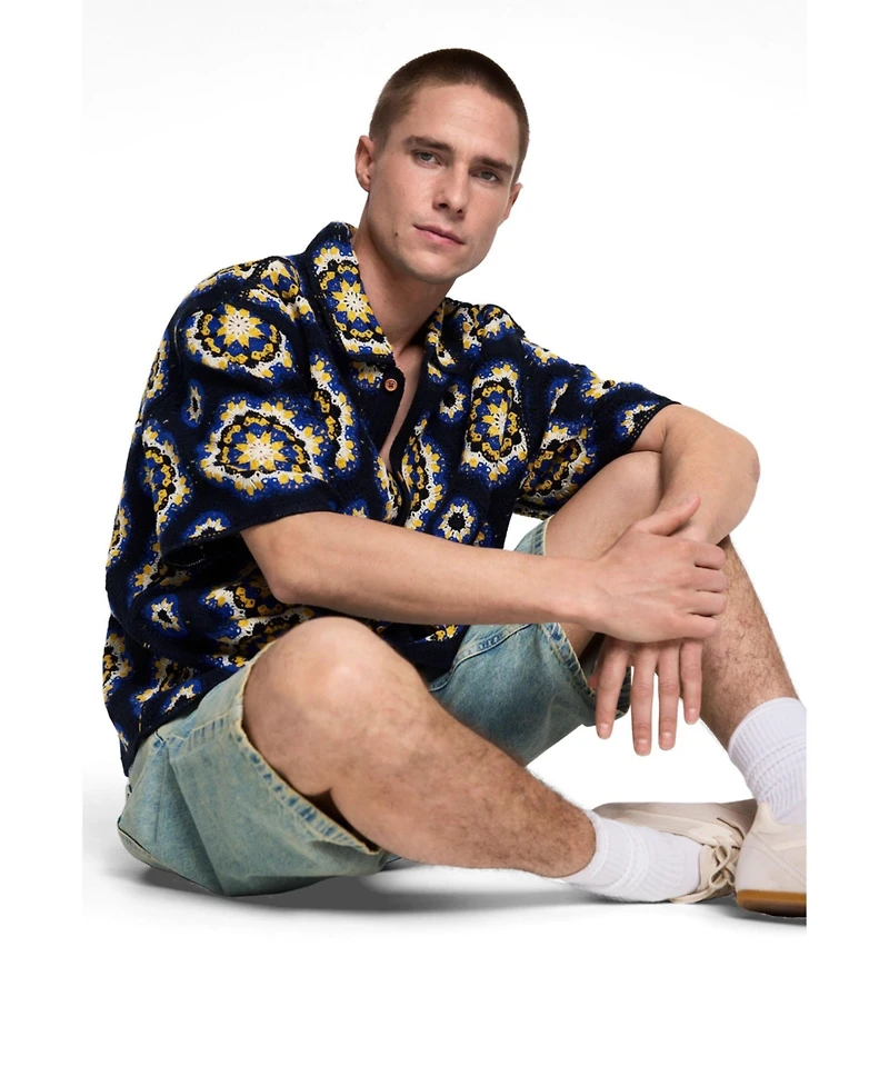 Desigual Men's Crochet shirt