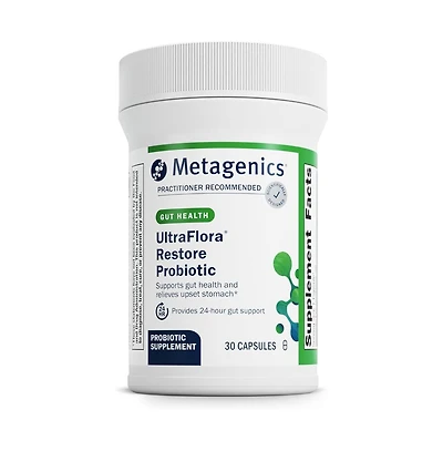 Metagenics UltraFlora Restore Probiotic - 20 Billion Cfu - Relief for Occasional Loose Stools - Supports Gut Health with Clinically
