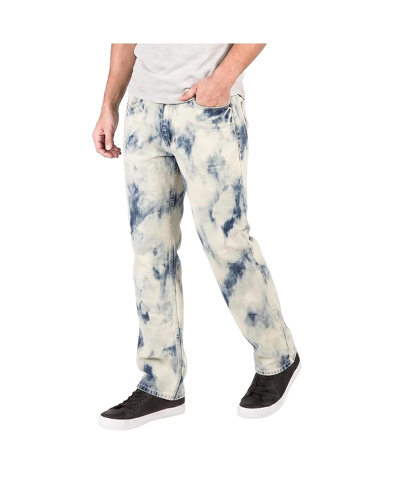 Level 7 Men's Relaxed Straight Ultra Bleached Jeans