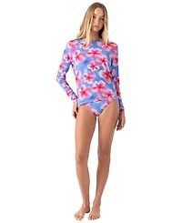 Roxy Women's Hibiscus Haze Sea Skipping Rashguard