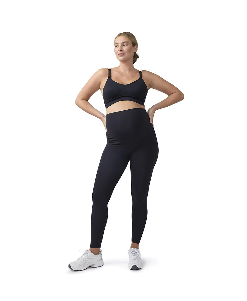 Ingrid + Isabel Maternity Flare/Contour Active Legging Bundle 2-Pack
