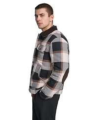 Levi's Men's Plaid Cord Details Shirt Jacket