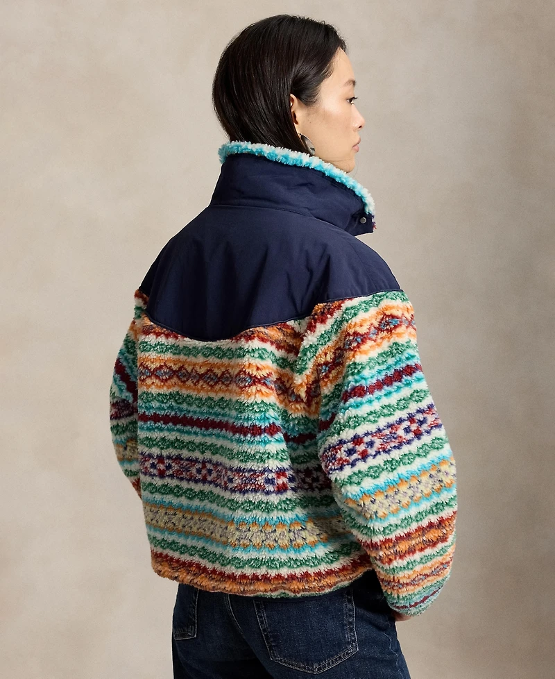 Polo Ralph Lauren Women's Fair Isle Mock Neck Jacket