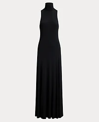 Lauren Ralph Women's Sleeveless Turtleneck Maxi Dress