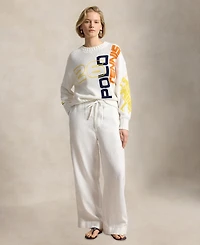 Polo Ralph Lauren Women's Us Open Graphic Logo Cotton Sweater