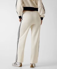 Guess Womens Hoshi Full Zip Cropped Sweatshirt Side Band Straight Leg Jogger Pants
